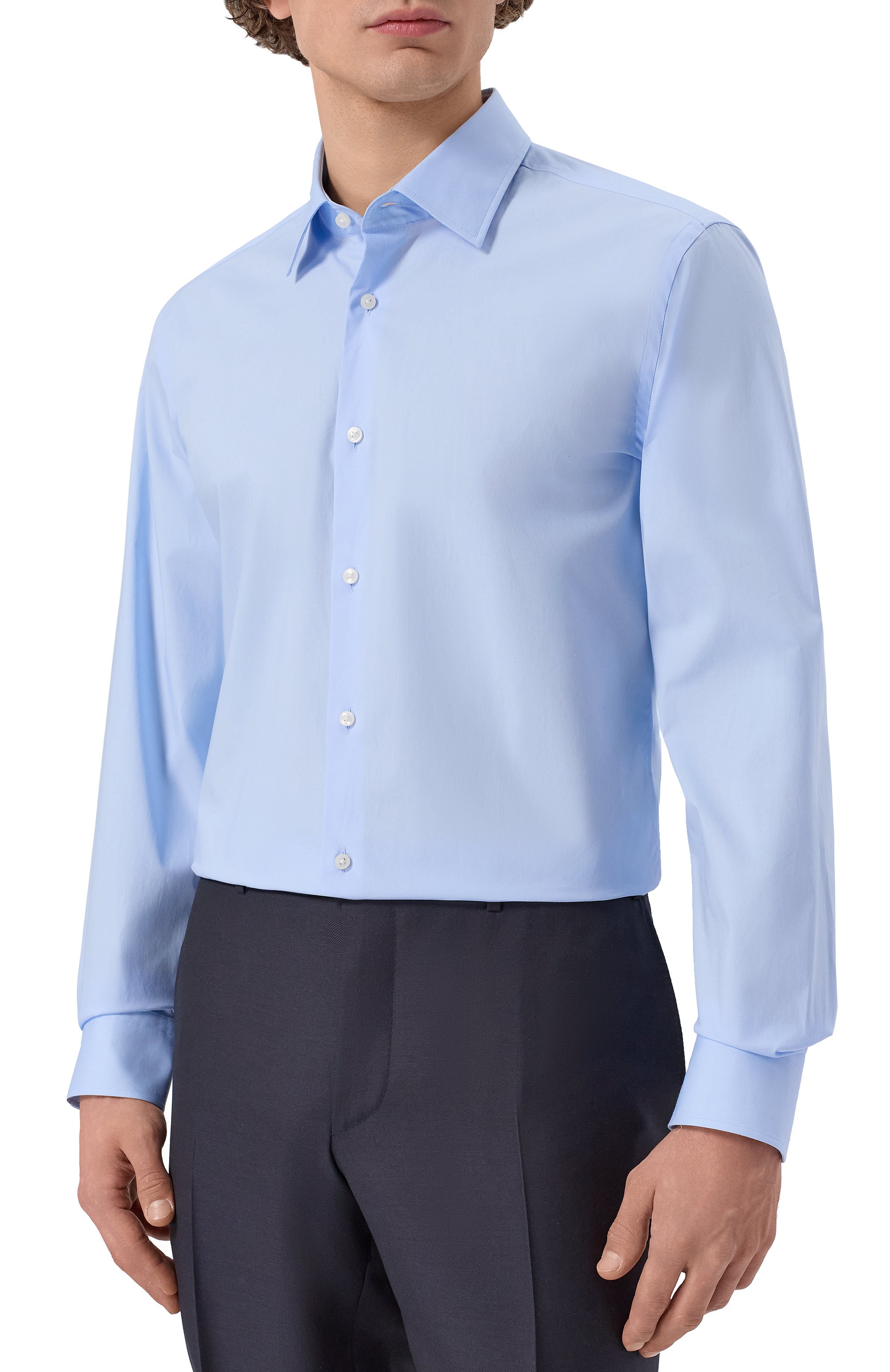 Хлопковая сорочка BOSS, арт. 50555668, фото 3