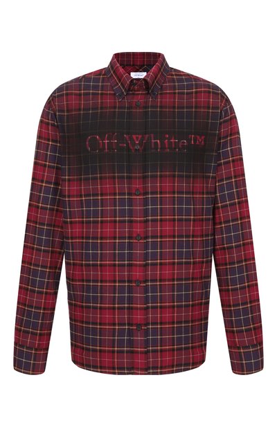 Мужская хлопковая рубашка OFF-WHITE, арт. 0MGE04MF25FAB003