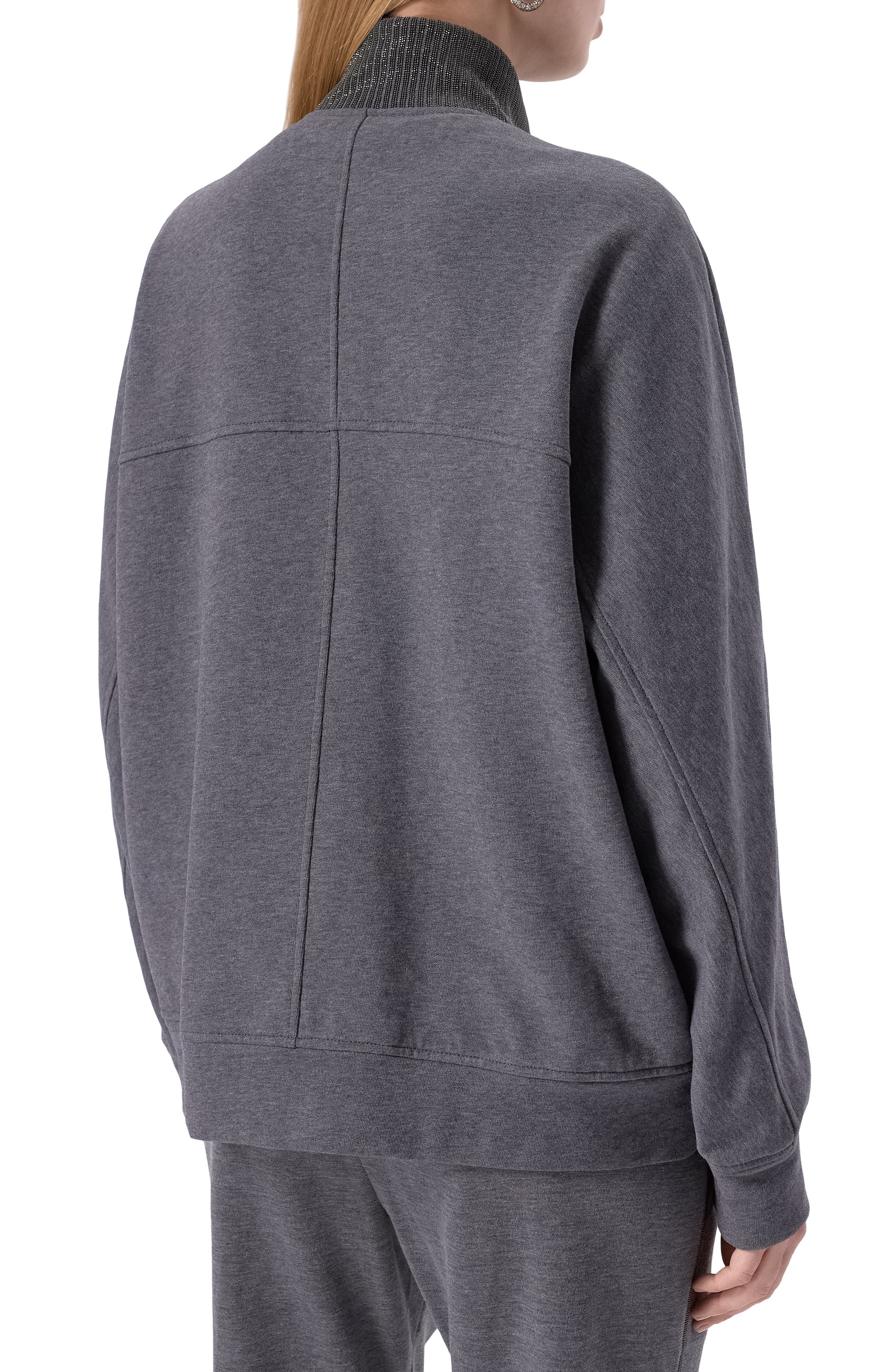 Хлопковая толстовка BRUNELLO CUCINELLI, арт. MN05NHR216, фото 4