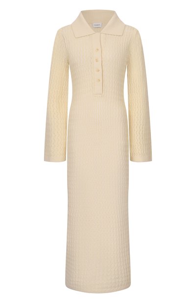 Женское платье из хлопка и льна YUZEFI, арт. TALIA-EYELASH DRESS/KNIT