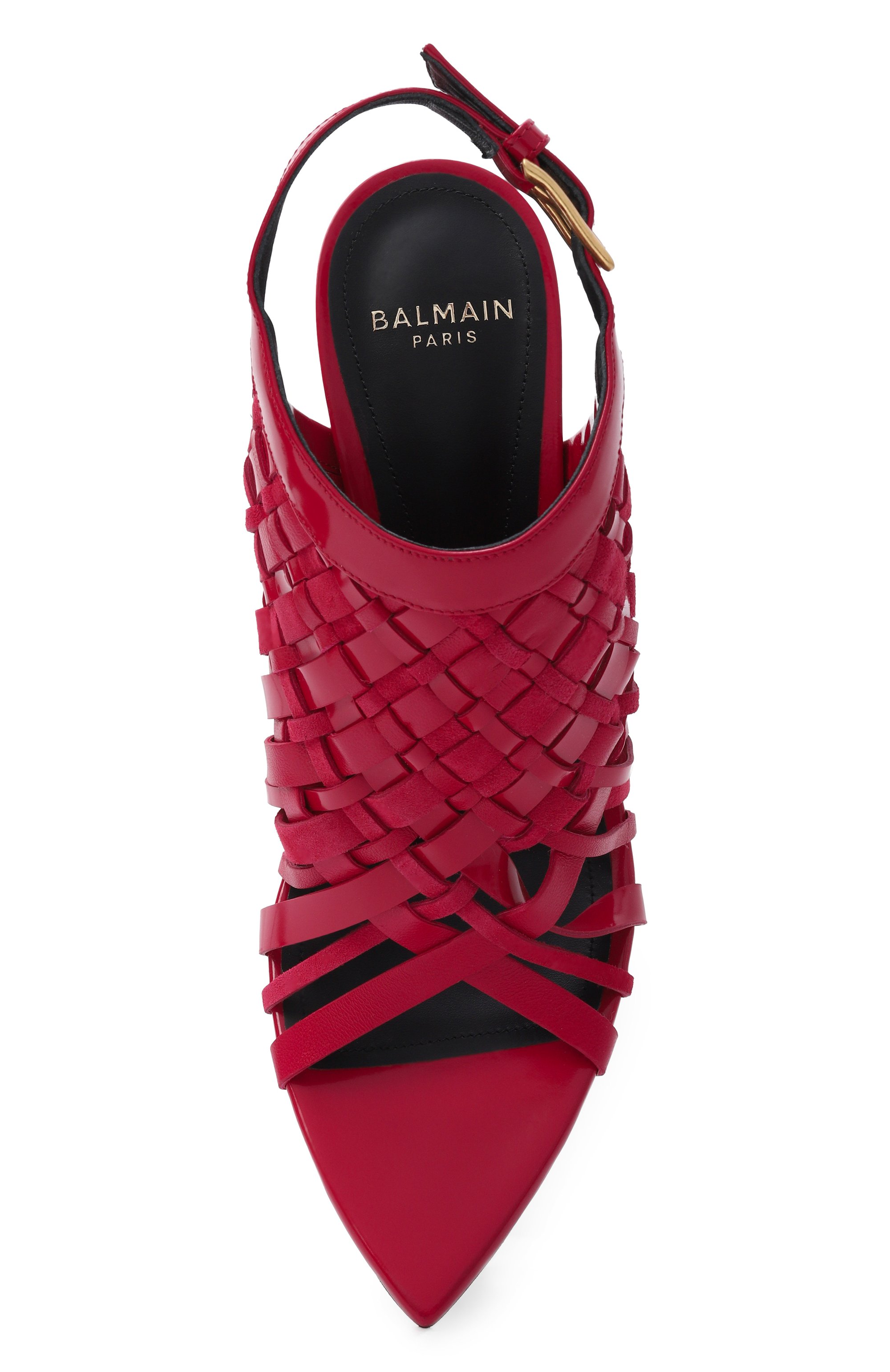 Кожаные босоножки BALMAIN, арт. GN1UH194/LMXK, фото 6