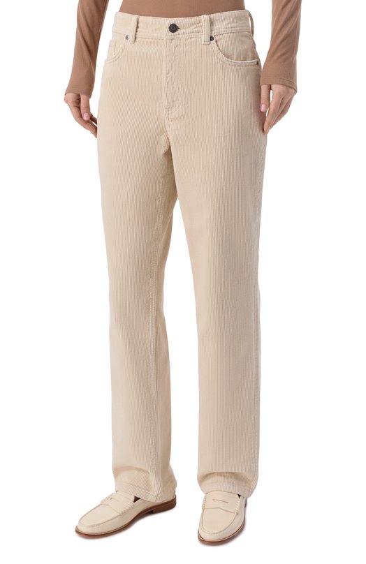 Вельветовые брюки 12 STOREEZ 137685 Кремовый  137685 Фото 3