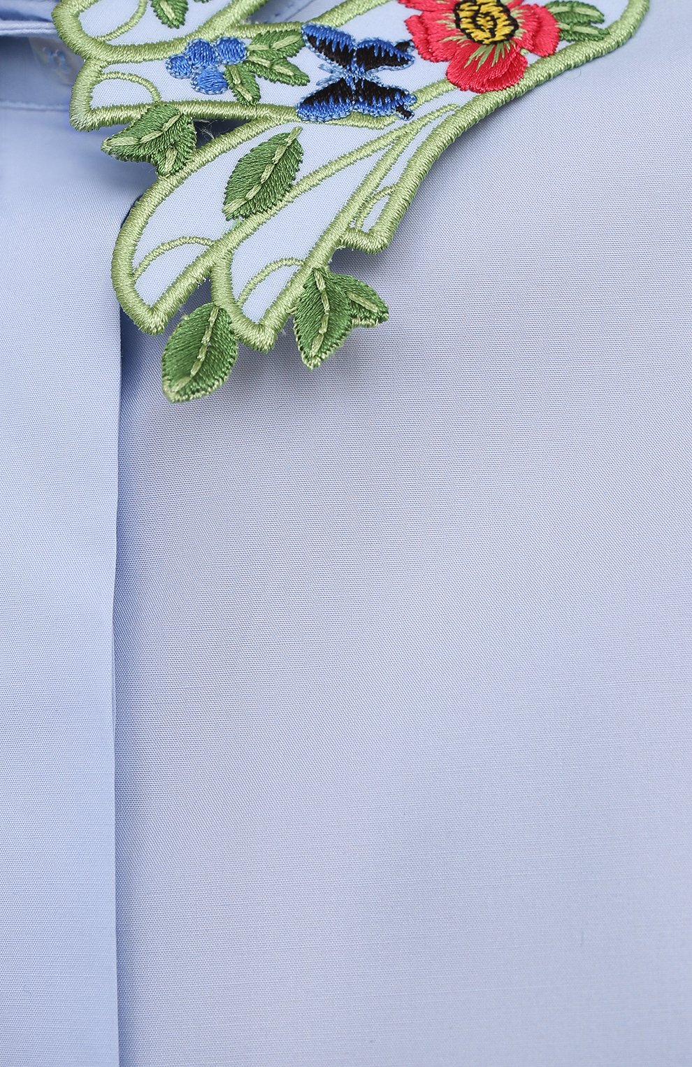 Хлопковая рубашка VIVETTA голубого цвета по цене 44350 руб., арт. 21E V2M0/G141/0650, фото 5 Хлопковая рубашка VIVETTA, арт. 21E V2M0/G141/0650, фото 5