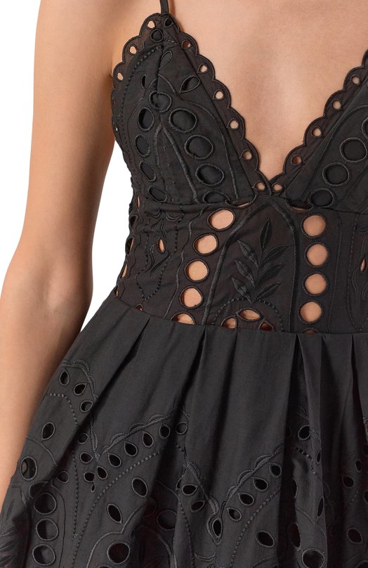 Хлопковое платье Charo Ruiz Ibiza 263602 Чёрный  263602 Фото 4