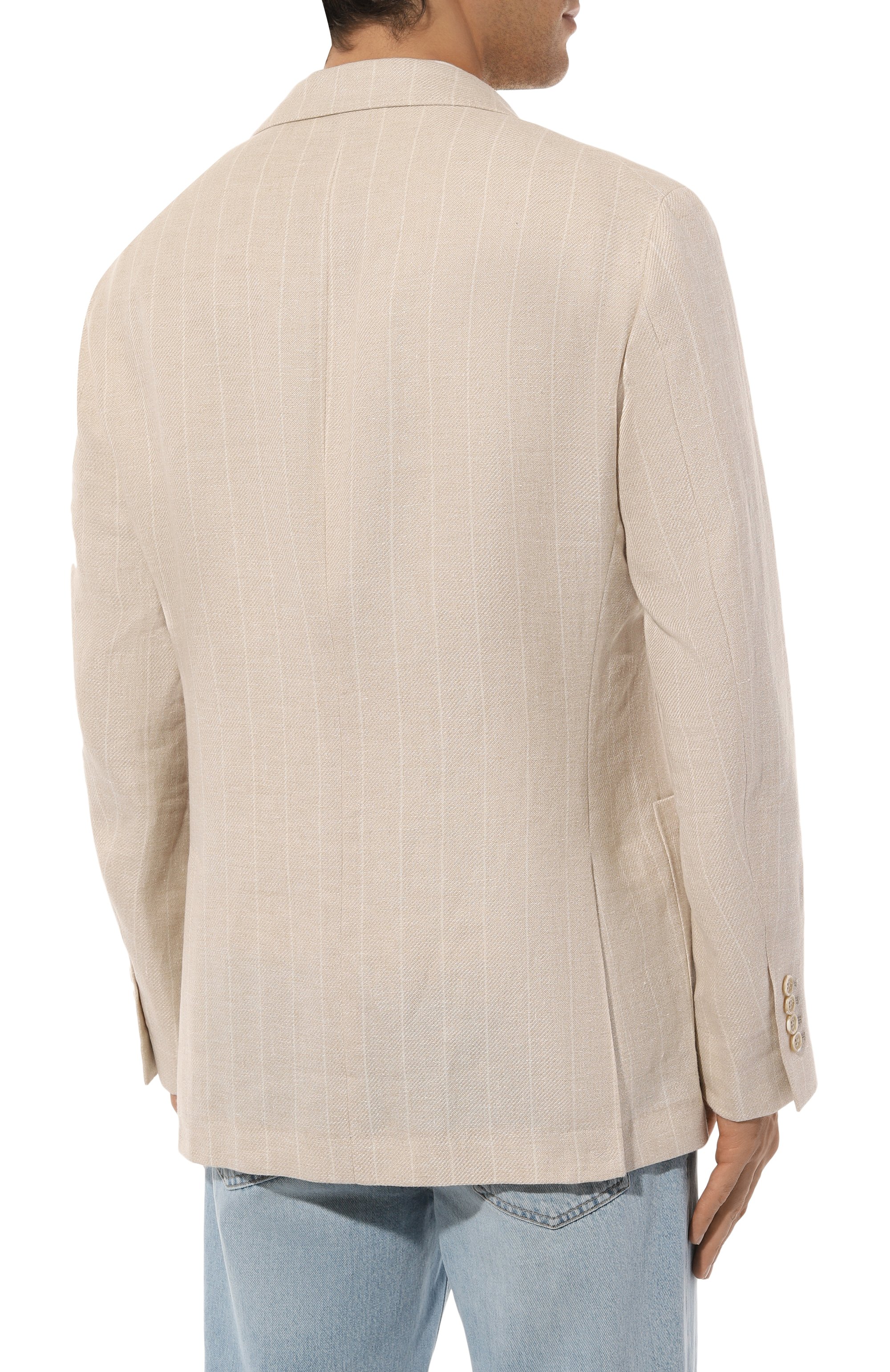 Пиджак изо льна и шерсти BRUNELLO CUCINELLI, арт. MW4617BND, фото 4