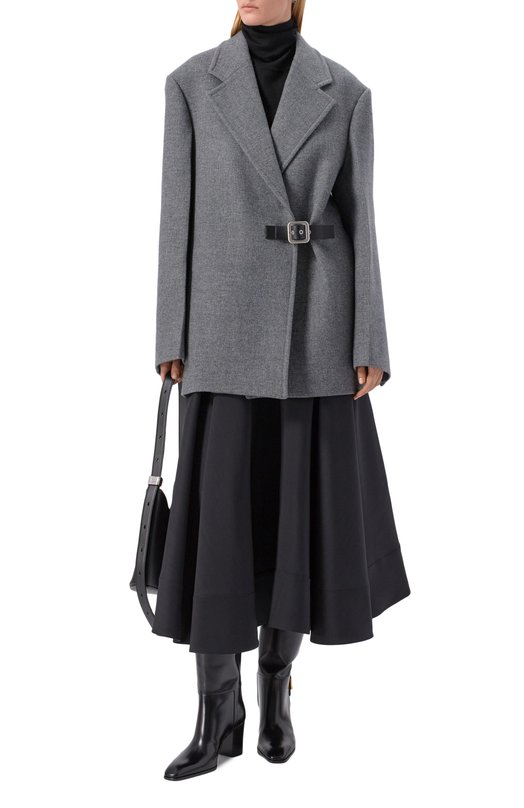 Шерстяное пальто Jil Sander J02AA0189/J40258 Серый  J02AA0189/J40258 Фото 2