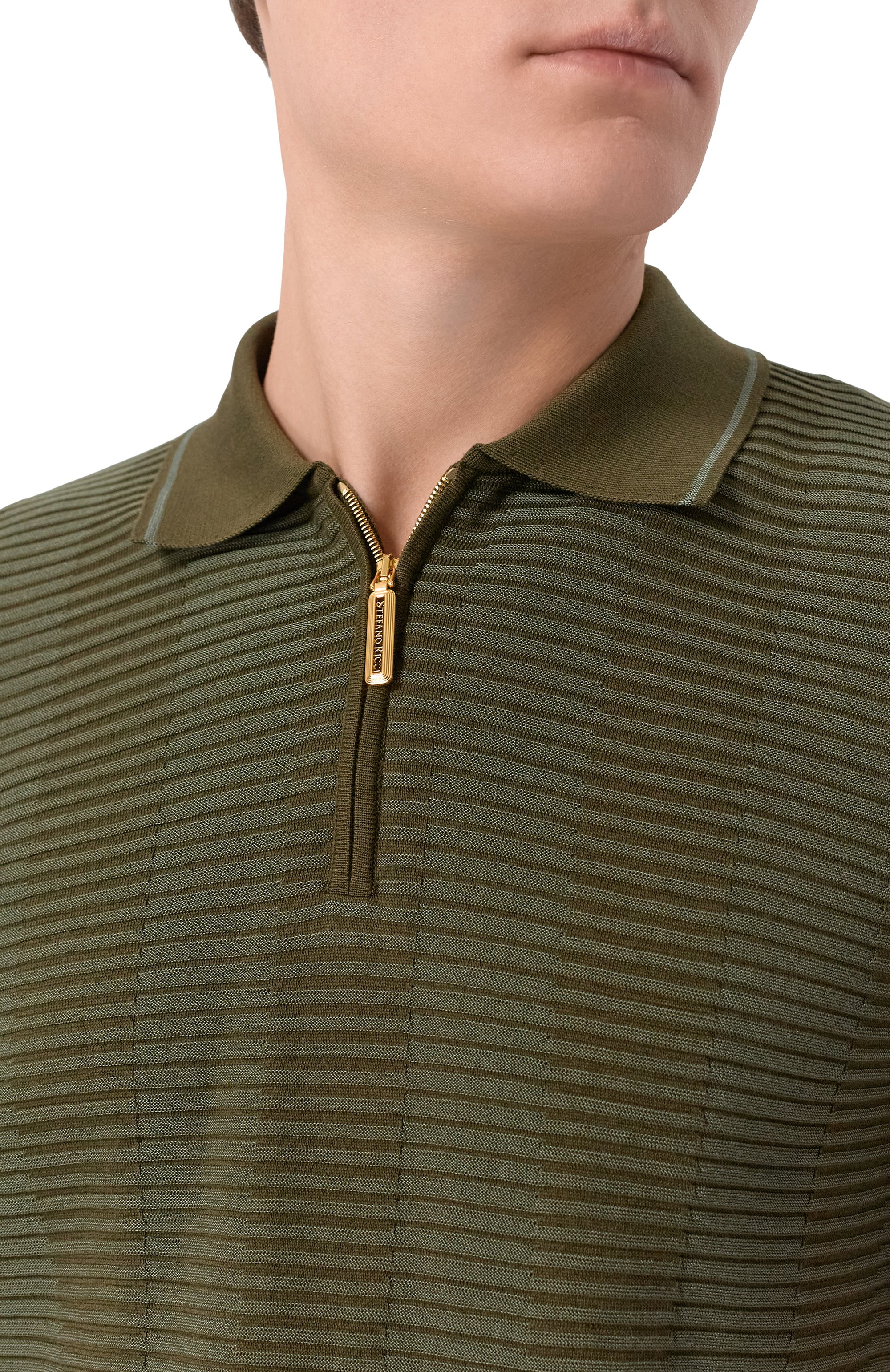 Поло из шелка и хлопка STEFANO RICCI, арт. K818104P31/F26170, фото 5