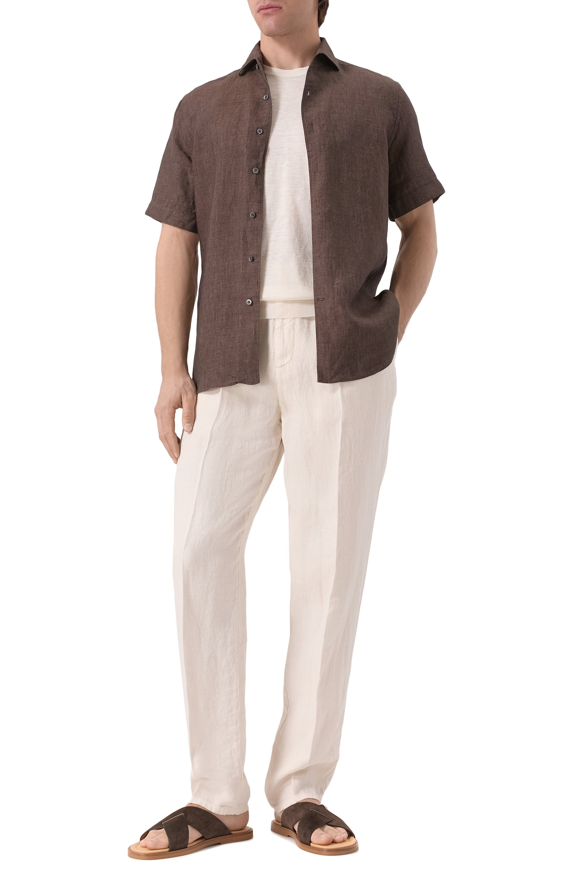 Льняная рубашка CORNELIANI, арт. 25I126-2511334, фото 2