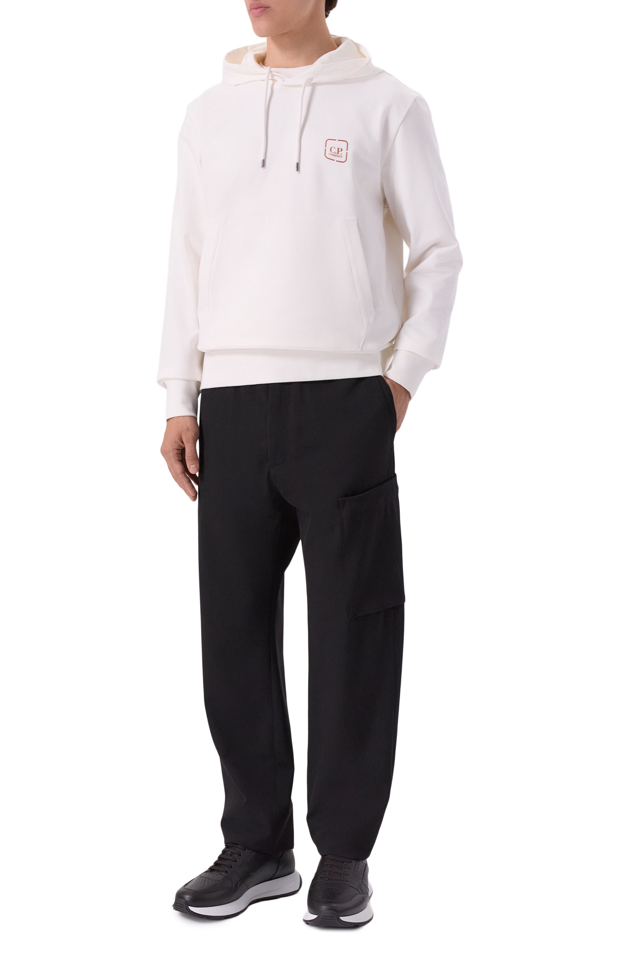 Хлопковое худи C.P. COMPANY, арт. 19CLSS062A006452W, фото 2