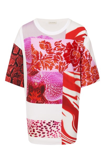 Женская хлопковая футболка DRIES VAN NOTEN, арт. 251-011132-1600