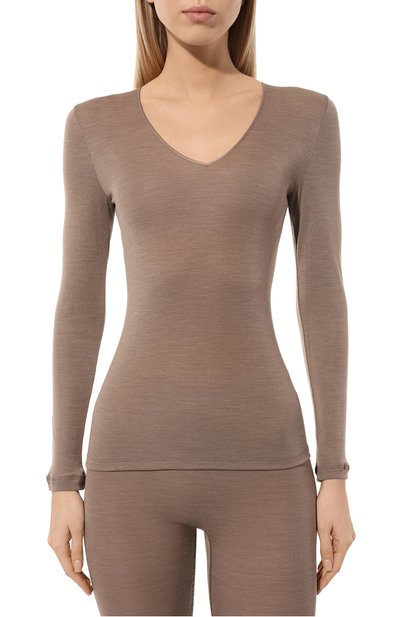 Лонгслив из шерсти и шелка HANRO, арт. 071418, фото 3