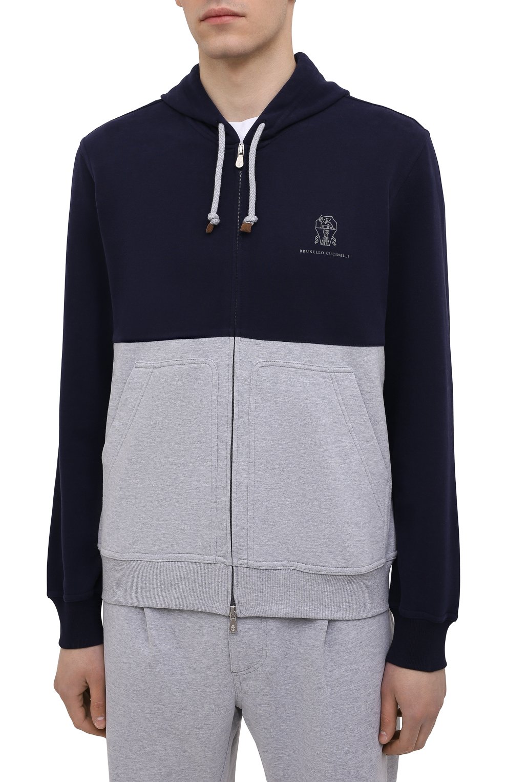 Хлопковая толстовка BRUNELLO CUCINELLI, арт. MTU149219G, фото 3
