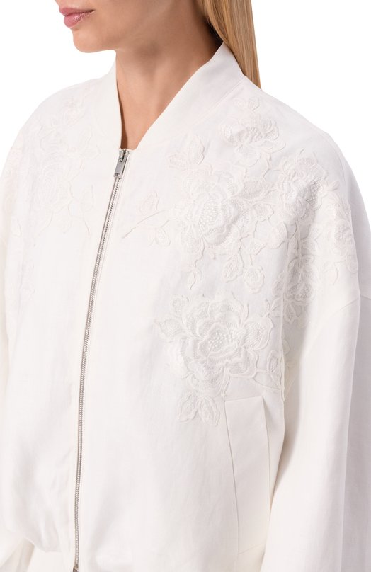 Льняной бомбер MVST M26.2PW.J902/ZEG1656 Белый  M26.2PW.J902/ZEG1656 Фото 5