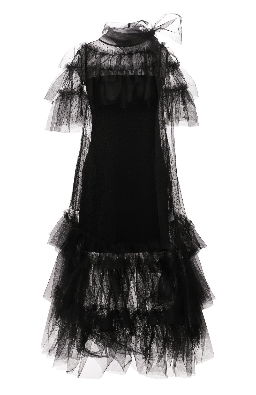 Платье REDVALENTINO черного цвета по цене 104000 руб., арт. WR0VA19U/669, фото 1 Платье REDVALENTINO, арт. WR0VA19U/669, фото 1