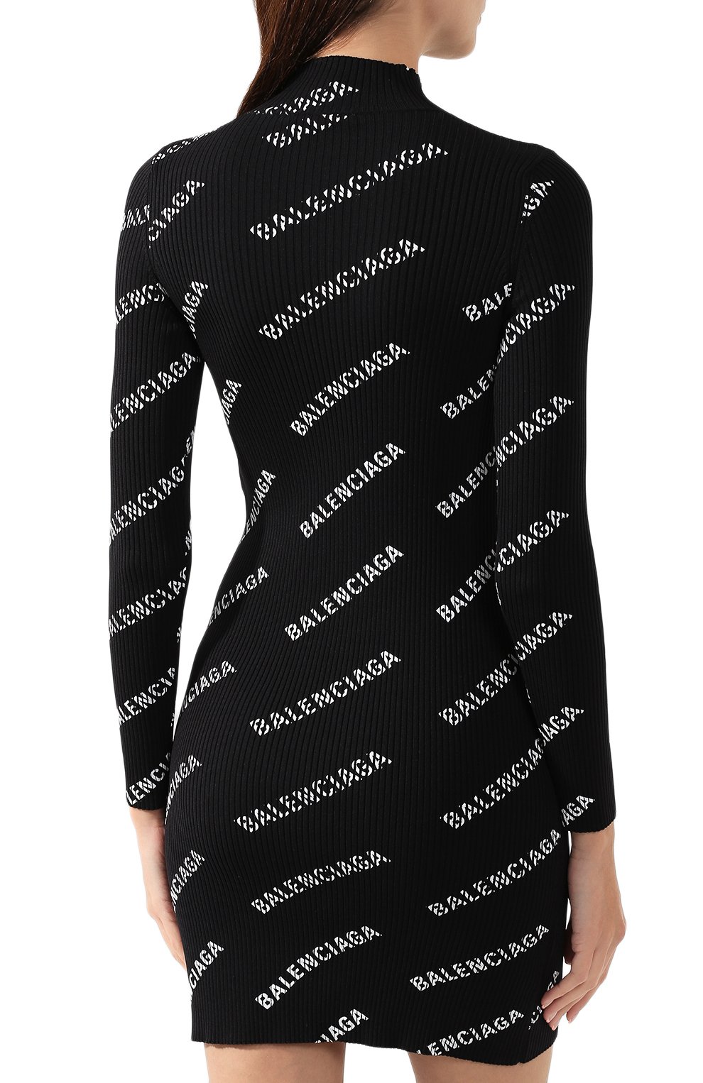 Платье BALENCIAGA черно-белого цвета по цене 144500 руб., арт. 595196/T6140, фото 4 Платье BALENCIAGA, арт. 595196/T6140, фото 4