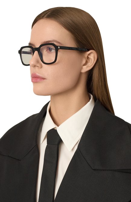 Женские оправа SAINT LAURENT черного цвета, арт. SL 715 SLIM 0PT 001 | Фото 2 (Региональ�ные ограничения белый список (Axapta Mercury): Не проставлено; Нос: Не проставлено)