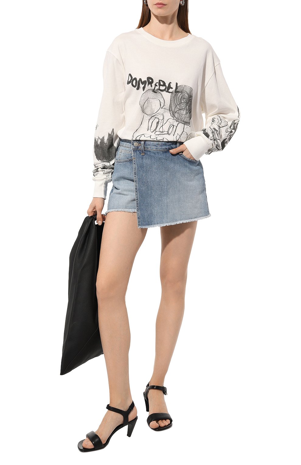 Хлопковый лонгслив DOMREBEL, арт. XER0X/L0NG SLEEVE T-SHIRT, фото 2