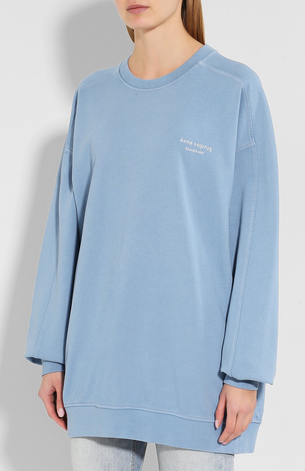 Хлопковый свитшот ACNE STUDIOS, арт. AI0007, фото 3