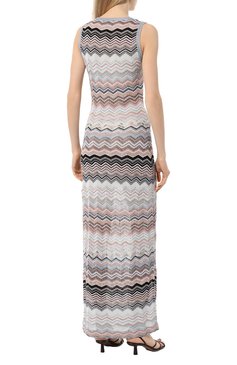 Женское платье из вискозы и хлопка MISSONI разноцветного цвета, арт. DS24SG5E/BK039D | Фото 4 (Стили: Этно; Случай: Повседневный; Материал сплава: Проставлено; Материал внешний: Вискоза; Длина Ж (юбки, платья, шорты): Макси; Драгоценные камни: Проставлено; Женское Кросс-КТ: Платье-одежда)