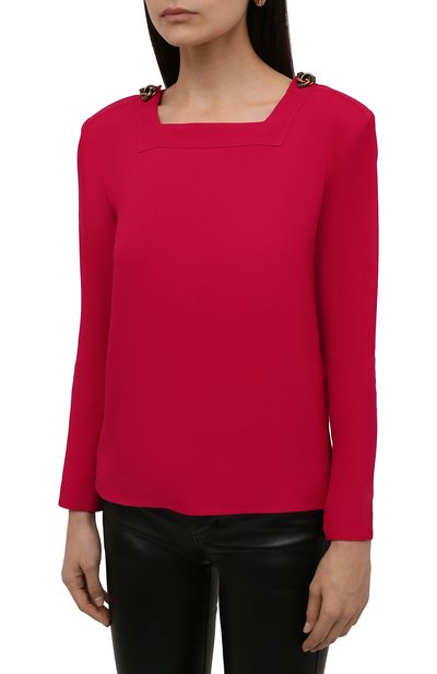 Блузка из вискозы SAINT LAURENT, арт. 679264/Y059W, фото 3