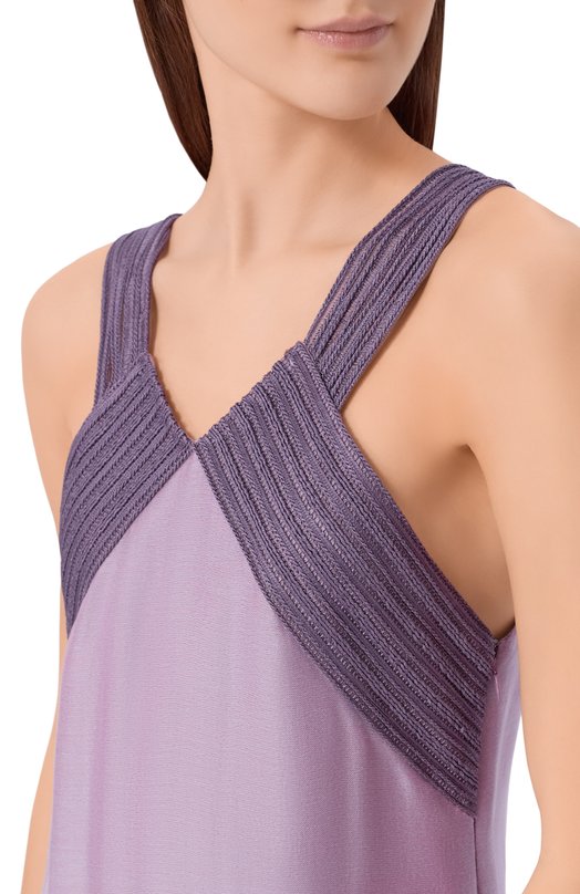 Платье из лиоцелла и вискозы Giorgio Armani GW002518/TE20155 Фиолетовый  GW002518/TE20155 Фото 4