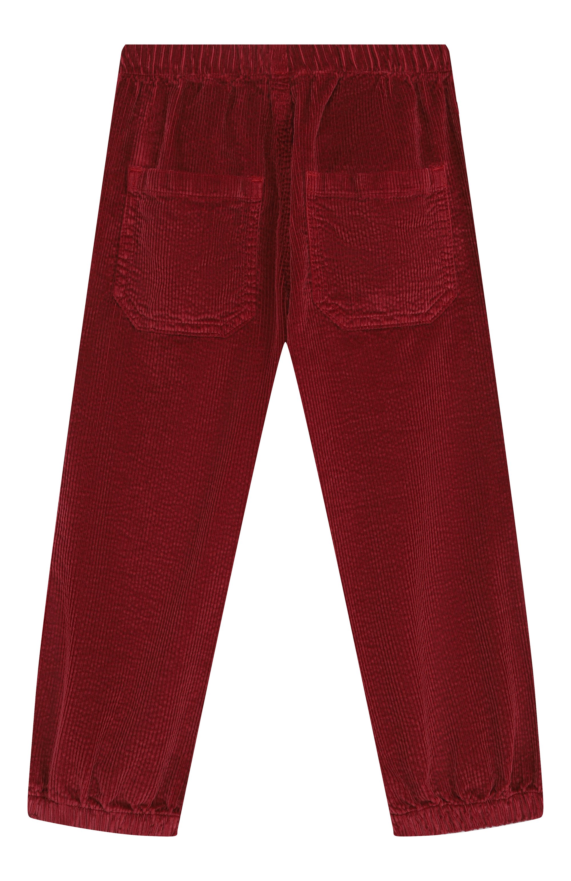 Вельветовые джоггеры IL GUFO бордового цвета по цене 13550 руб., арт. A25GPL0015V6021/24M-36M, фото 2 Вельветовые джоггеры IL GUFO, арт. A25GPL0015V6021/24M-36M, фото 2