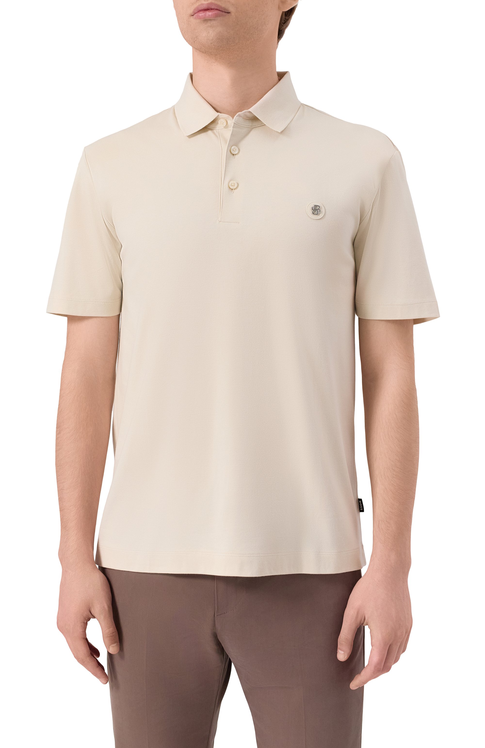 Хлопковое поло BOSS, арт. 50520297, фото 3