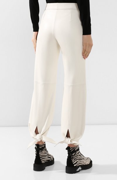 Кожаные брюки OFF-WHITE, арт. 0WJB005F199860504800, фото 4