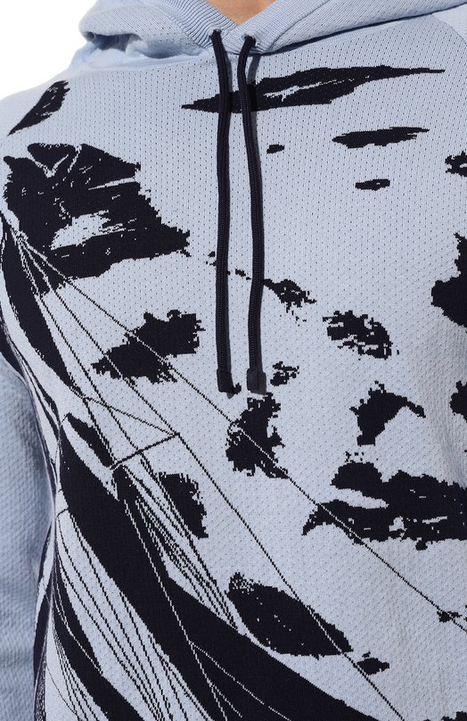 Хлопковое худи Il Borgo Cashmere Голубой, фото 5