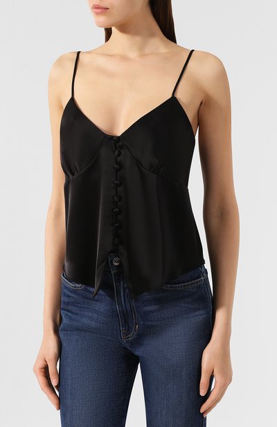Топ NANUSHKA, арт. ELIA_BLACK_SLIP SATIN, фото 3