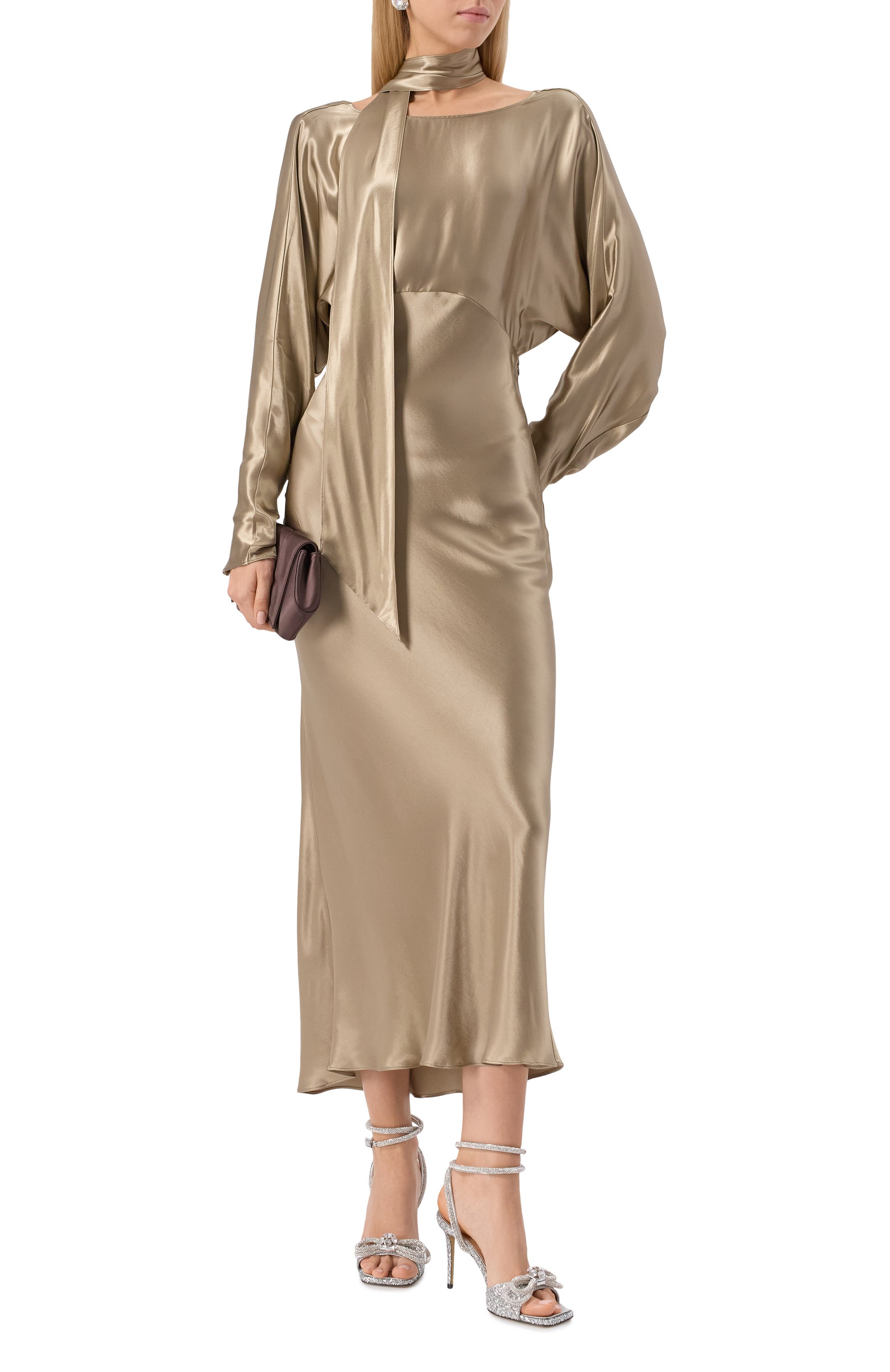 Атласное платье THE ANDAMANE, арт. T180139A/TNV127, фото 2