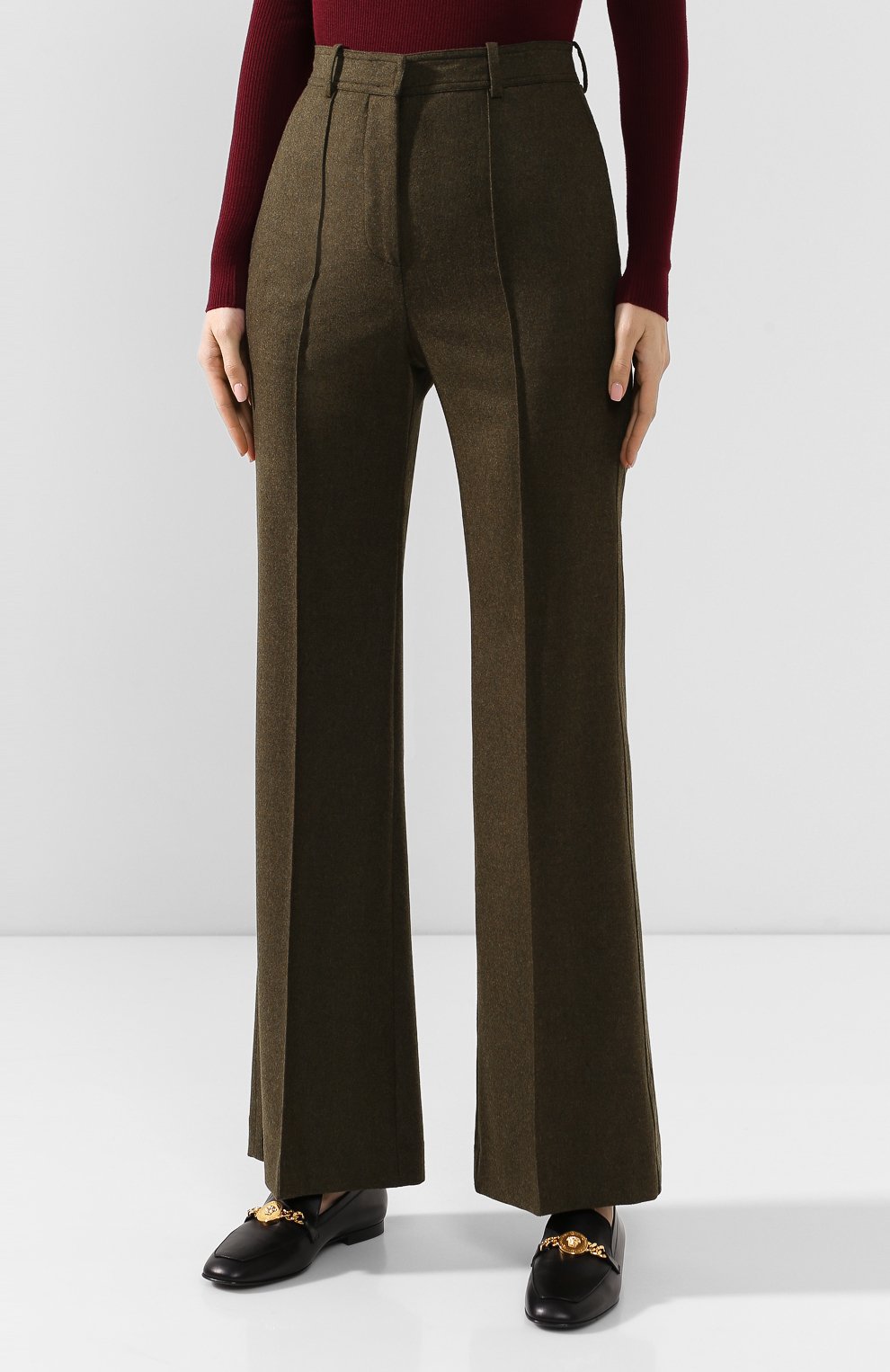 Шерстяные брюки VICTORIA BECKHAM, арт. TR WID 21102E, фото 3