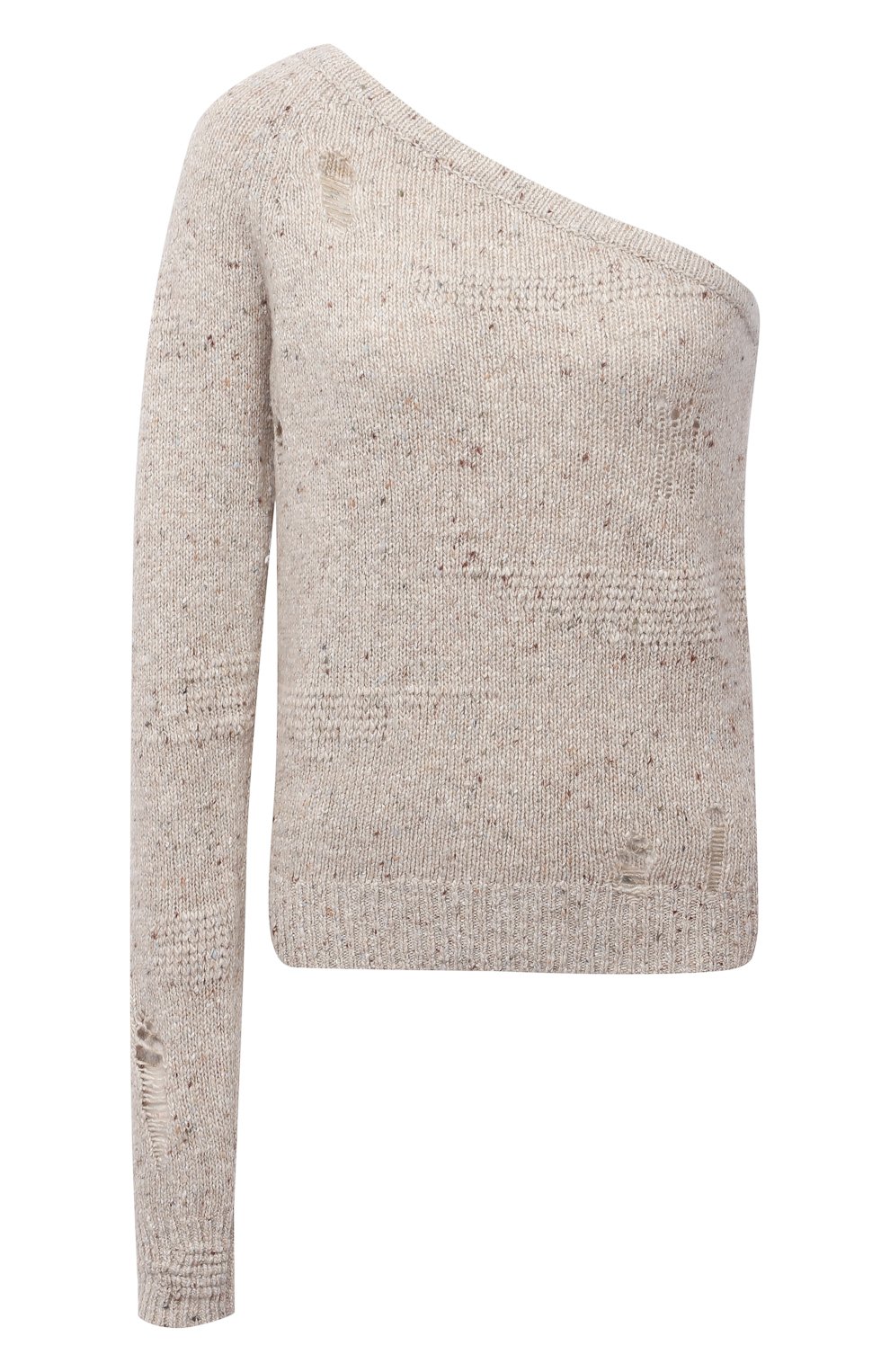 Пуловер из шерсти и вискозы HELMUT LANG светло-бежевого цвета по цене 33450 руб., арт. L04HW722, фото 1 Пуловер из шерсти и вискозы HELMUT LANG, арт. L04HW722, фото 1