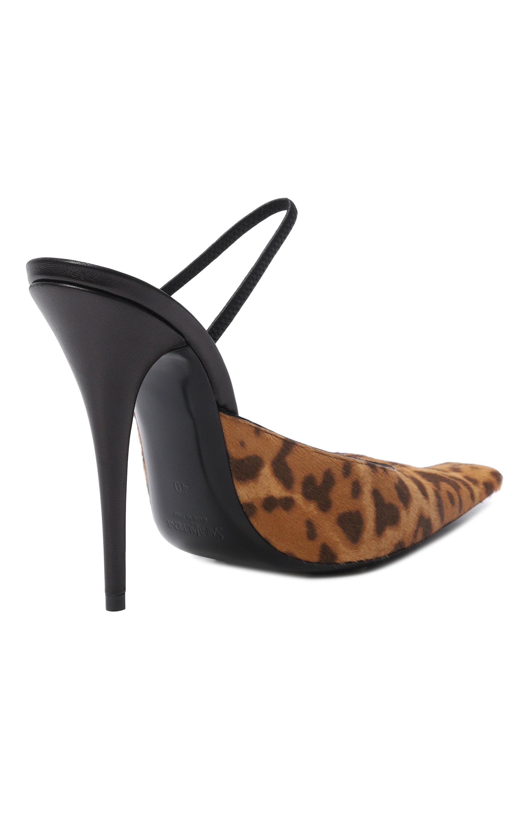 Кожаные туфли tuileries 110 SAINT LAURENT леопардового цвета по цене 181000 руб., арт. 859140/AAF3J, фото 5 Кожаные туфли tuileries 110 SAINT LAURENT, арт. 859140/AAF3J, фото 5