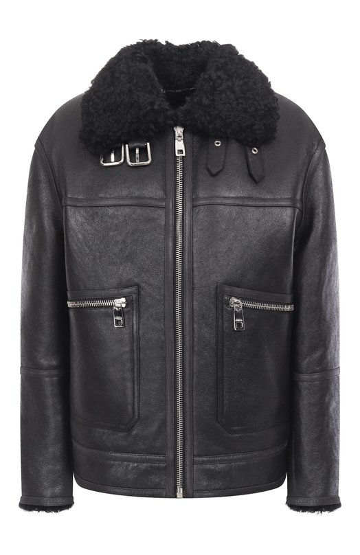 Дубленка из овчины Dolce & Gabbana F9S79L/FUP94 Чёрный F9S79L/FUP94