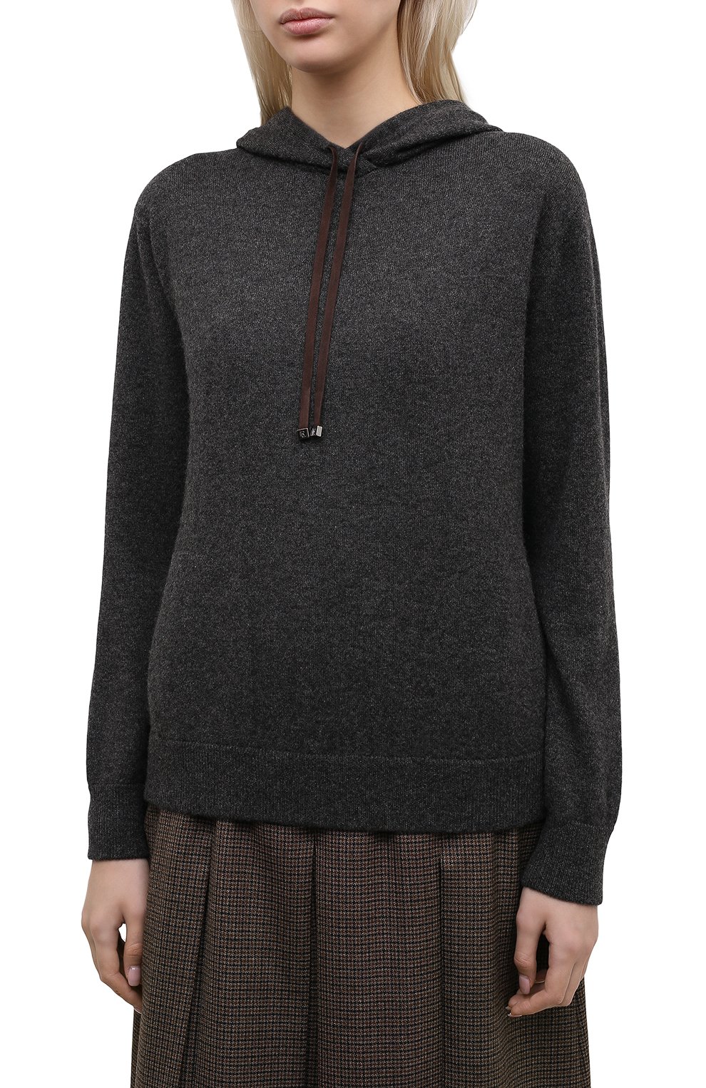 Кашемировое худи RALPH LAUREN серого цвета по цене 242500 руб., арт. 290822971, фото 3 Кашемировое худи RALPH LAUREN, арт. 290822971, фото 3