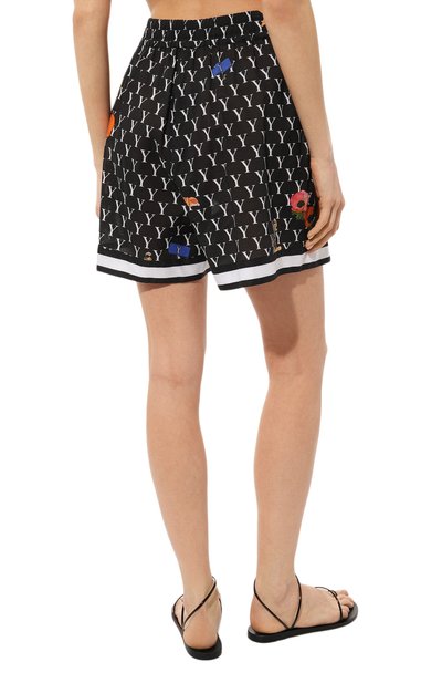 Хлопковые шорты YANINA черного цвета по цене 33350 руб., арт. 0-2485A, фото 4 Хлопковые шорты YANINA, арт. 0-2485A, фото 4