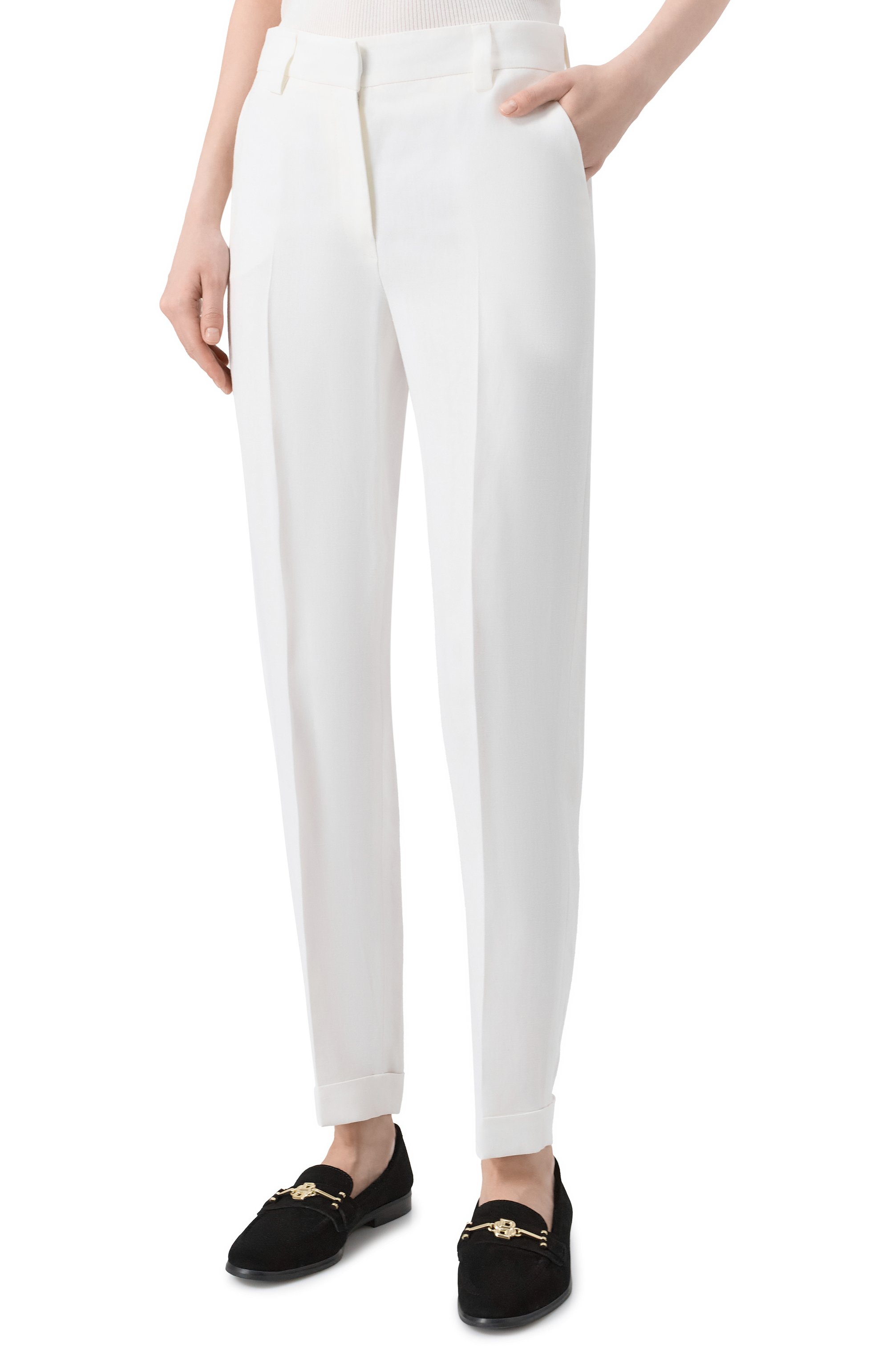 Брюки из вискозы и льна ANTONELLI FIRENZE, арт. M8264N/935, фото 3