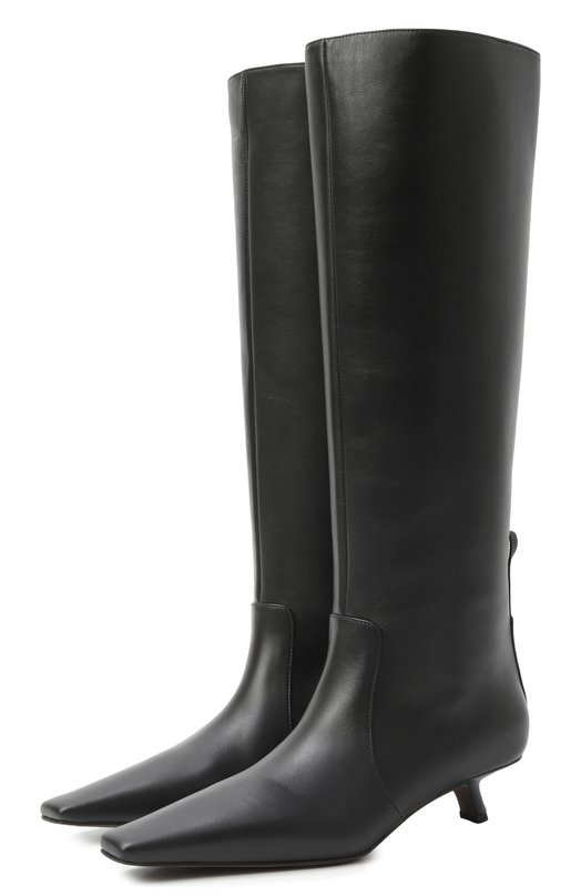 Кожаные сапоги Brunello Cucinelli MZSKC3057P Чёрный MZSKC3057P