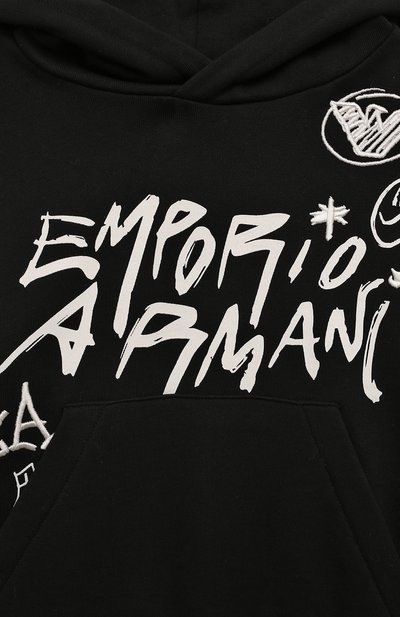 Хлопковое худи EMPORIO ARMANI, арт. EB000019/AF10381, фото 3