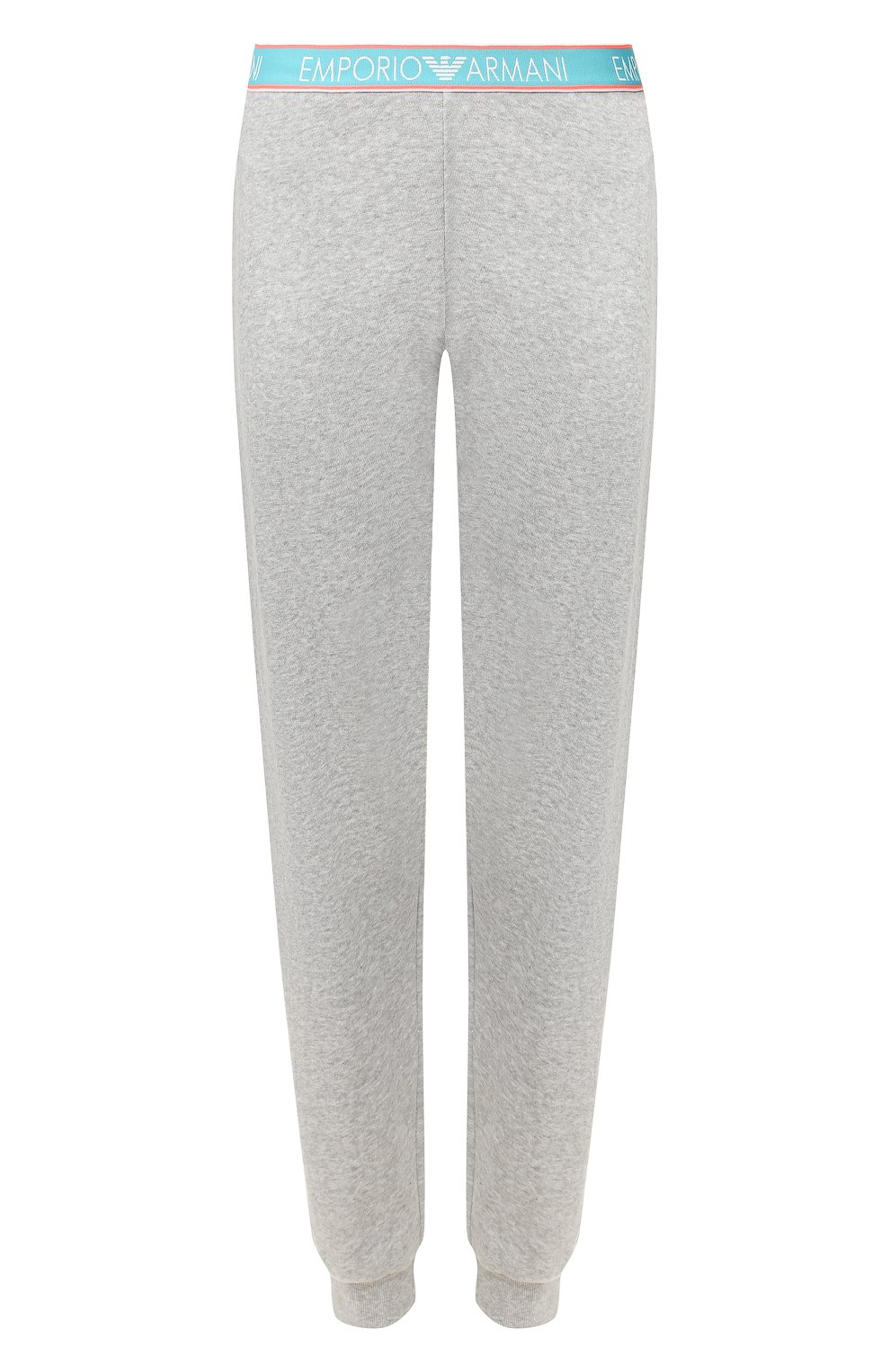 Хлопковые джоггеры EMPORIO ARMANI серого цвета по цене 9920 руб., арт. 163832/0P287, фото 1 Хлопковые джоггеры EMPORIO ARMANI, арт. 163832/0P287, фото 1