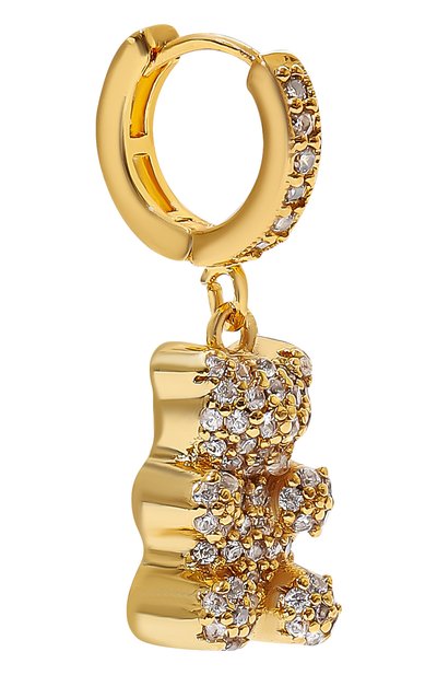 Моносерьга CRYSTAL HAZE, арт. PAVE N0STALGIA BEAR H00P, фото 3