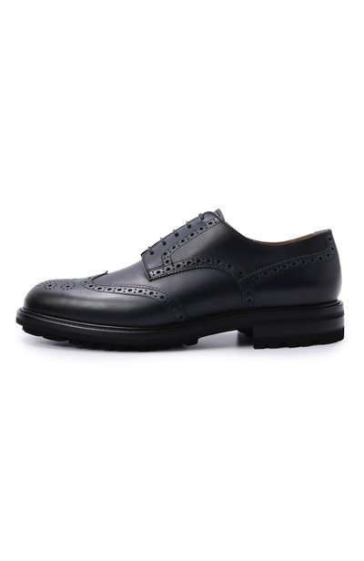 Кожаные дерби KITON темно-синего цвета по цене 146500 руб., арт. USSA465N01508, фото 3 Кожаные дерби KITON, арт. USSA465N01508, фото 3