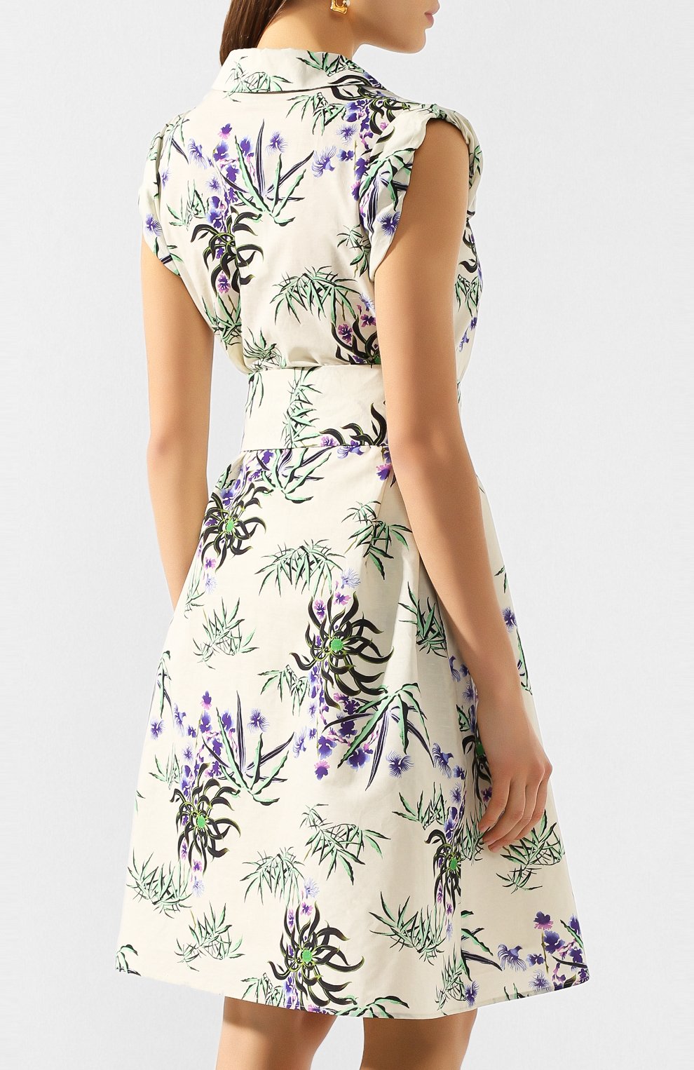 Платье из смеси хлопка и льна KENZO, арт. FA52R014858J, фото 4