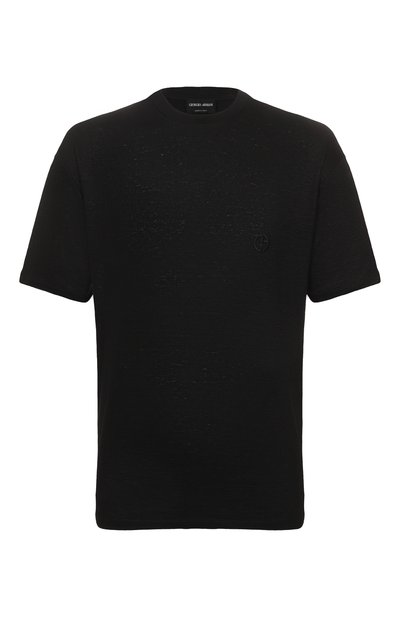 Мужская льняная футболка GIORGIO ARMANI, арт. GM001099/TE13875