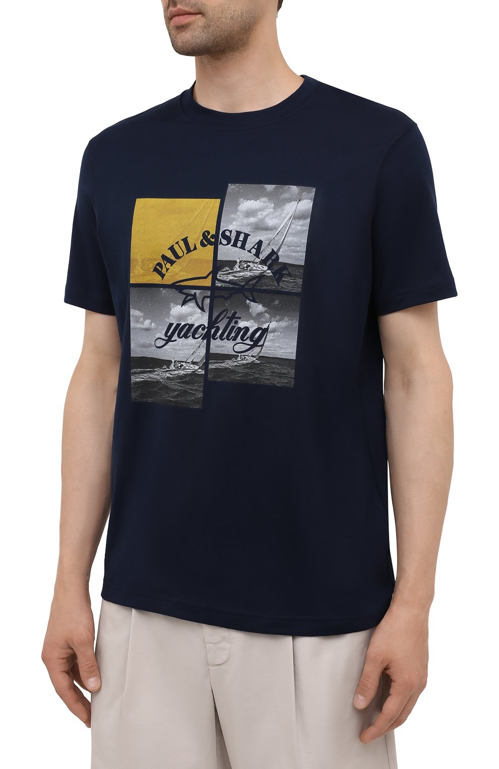 Хлопковая футболка PAUL&SHARK, арт. 11311623/C00, фото 3