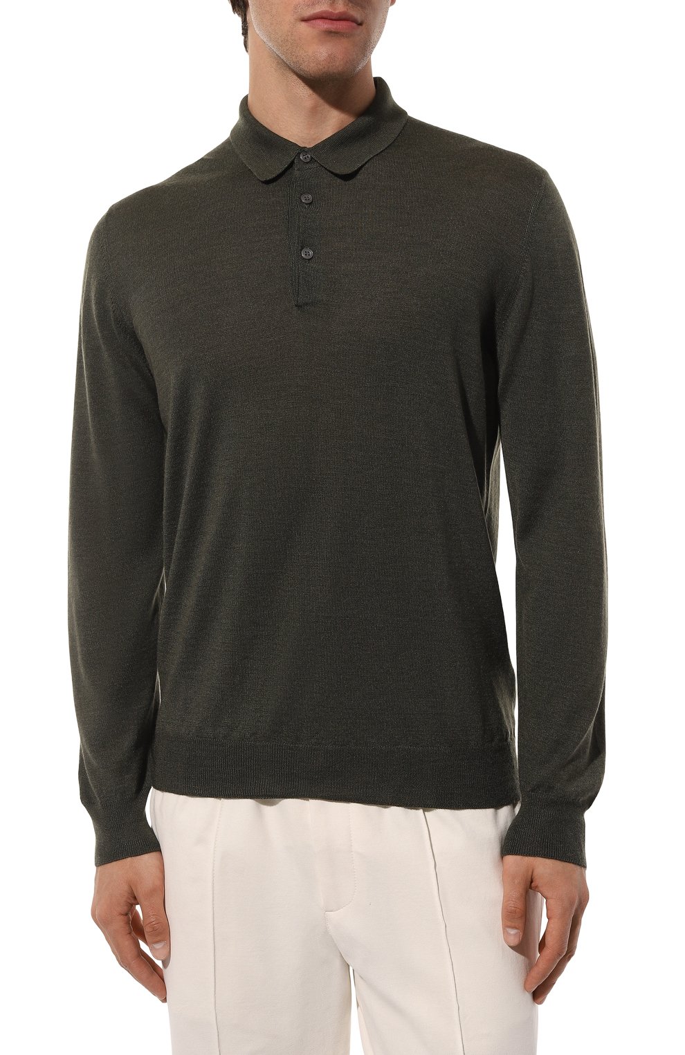 Поло из шерсти и шелка GRAN SASSO, арт. 57132/13190, фото 3