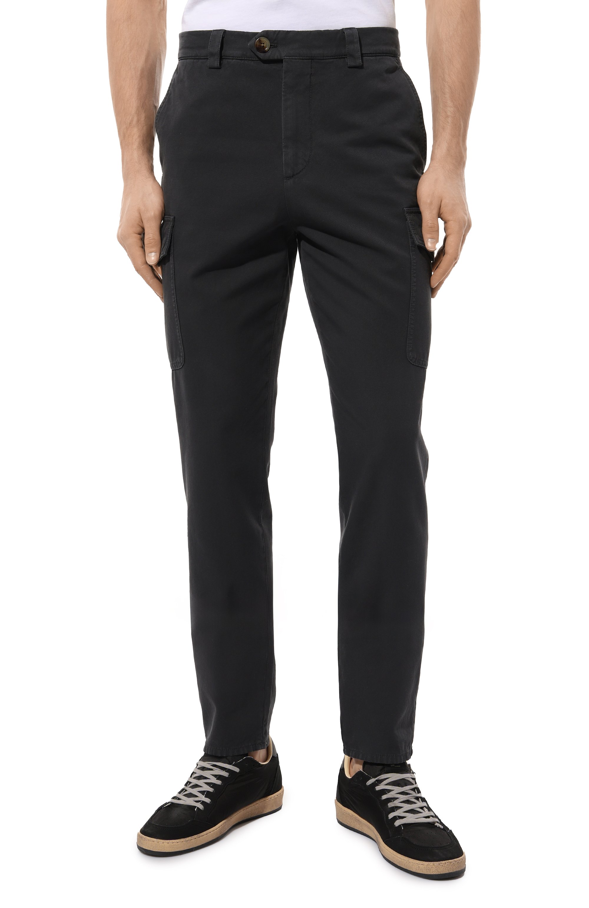 Хлопков ые брюки-карго BRUNELLO CUCINELLI, арт. M252DE1890, фото 3