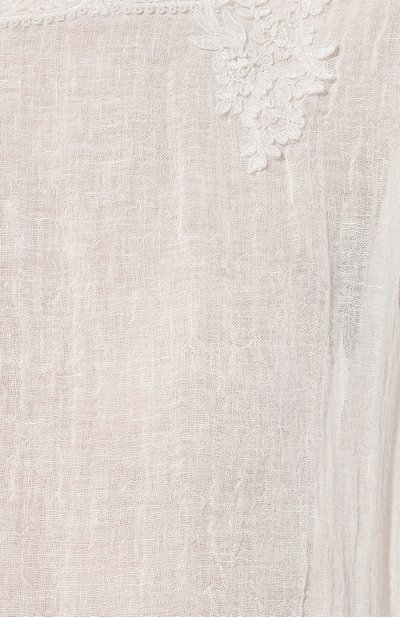 Туника изо льна и вискозы MAURIZIO белого цвета по цене 51900 руб., арт. MZS4W36060577, фото 5 Туника изо льна и вискозы MAURIZIO, арт. MZS4W36060577, фото 5