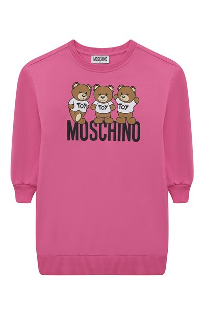 Хлопковое платье MOSCHINO, арт. HDV0DP/LCA40/4A-8A